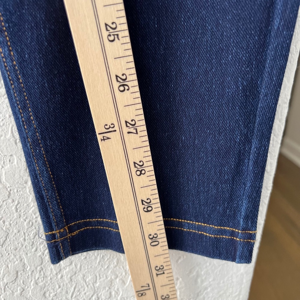 HUE Classic Denim Jeggings Womens XL Dark Wash Pull On Stretch Skinny Jeans - Picture 4 of 8